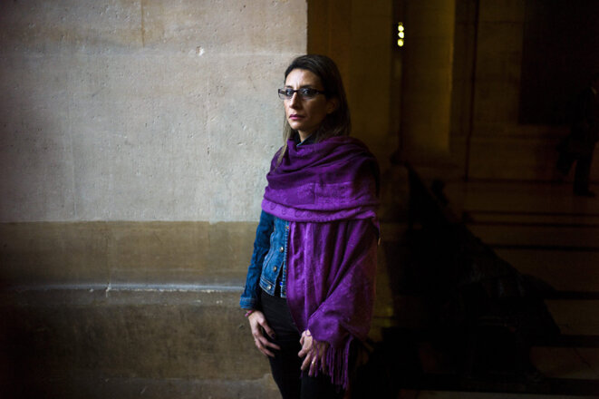 Nora Fraisse à Paris en 2013. © Photo Fred Dufour/AFP