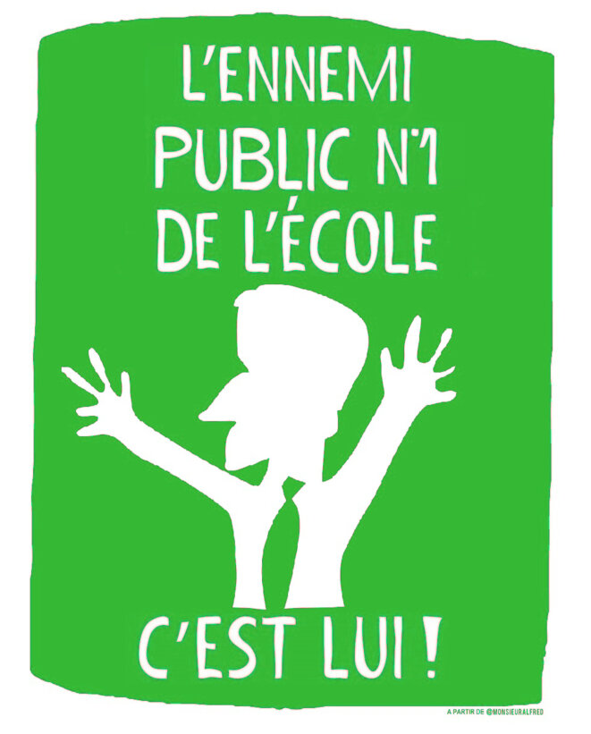 Ennemi public n°1 de l'école © à partir de MONSIEURALFRED de FAKIR