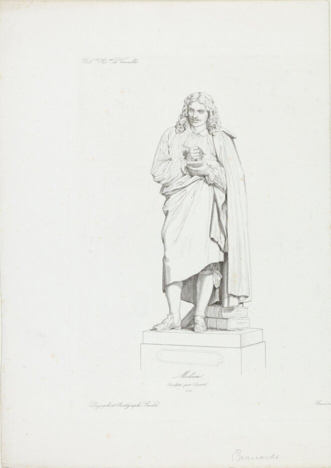 Sculpture de Molière © Jacopo Bernardi d'après une sculpture de François-Joseph Duret