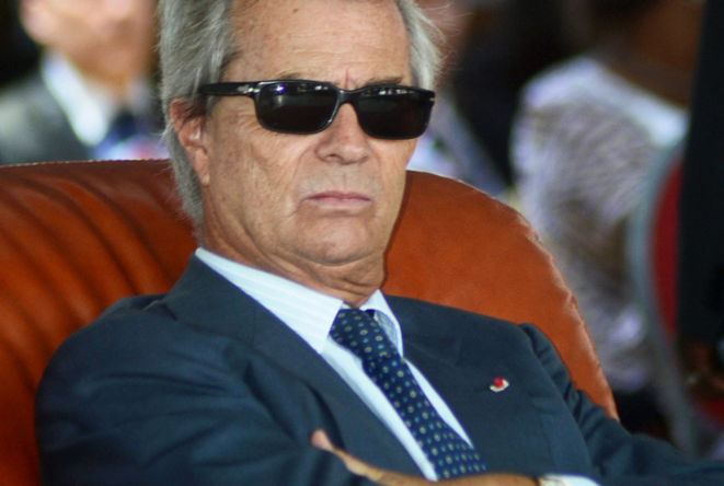 Vincent Bolloré à Conakry (Guinée), le 12 juin 2014. © Seyllou Diallo / AFP Vincent Bolloré à Conakry (Guinée), le 12 juin 2014. © Seyllou Diallo / AFP