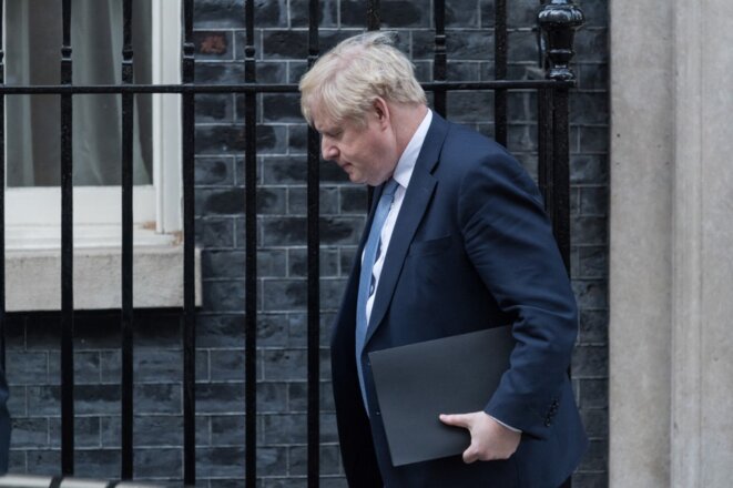 Boris Johnson à Londres le 31 janvier 2022. © WIktor Szymanowicz/NurPhoto/AFP