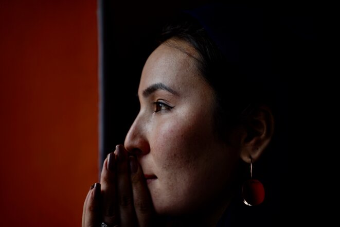 Rokhshana Rezaï (Afghanistan, janvier 2022). © Photo Rachida El Azzouzi / Mediapart