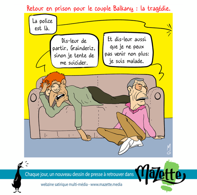 Les Balkany au ballon, sans grain de riz…