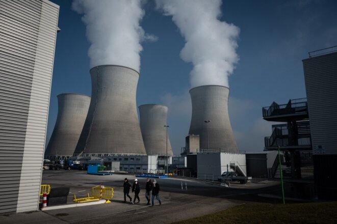 Centrale nucléaire du Bugey, à Saint-Vulbas, le 25 janvier 2022. Crédit : Jean-Philippe Ksiasek/AFP