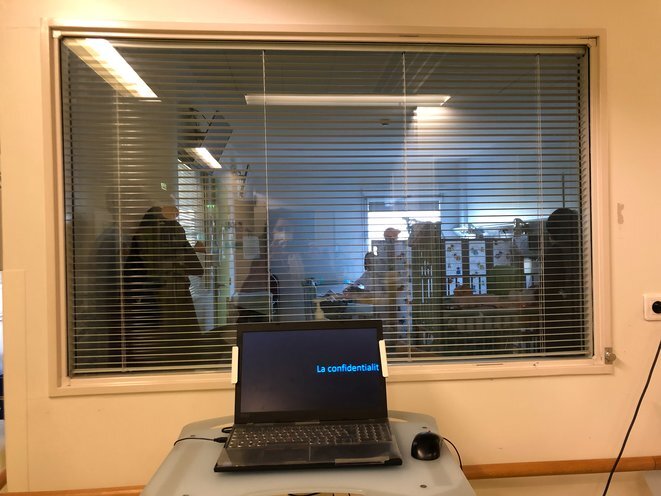 A monitoring room in the Hospices civils de Lyon paediatric A&E service. © CCC
