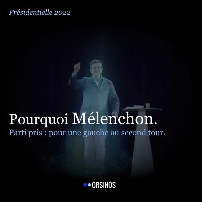 Jean-Luc Mélenchon se dédouble en hologramme à Paris. © Capture d’écran Public Sénat