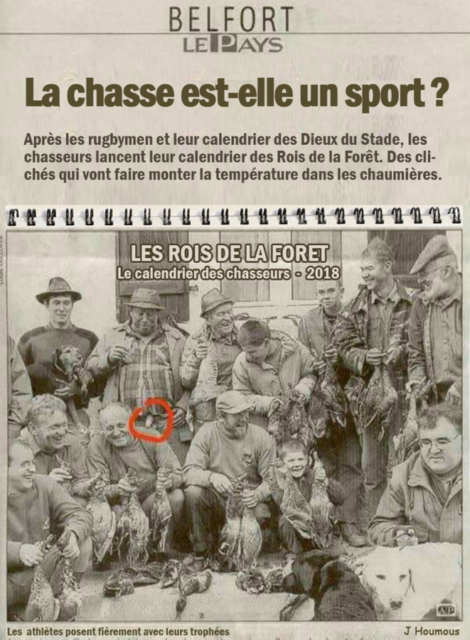 Le calendrier des chasseurs 2018
