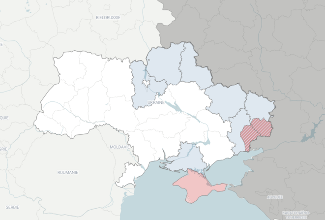 Invasion russe en Ukraine © OpenStreetMap contributors