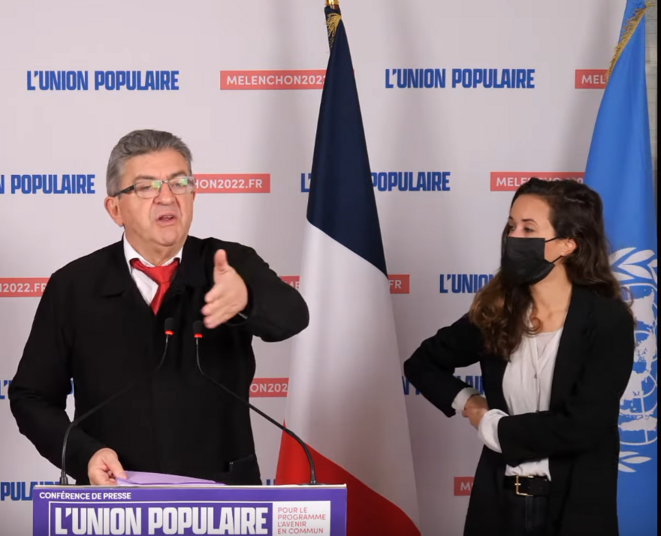 Conférence de presse de Mélenchon