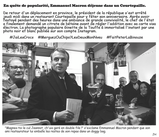 Macron, un président proche du peuple