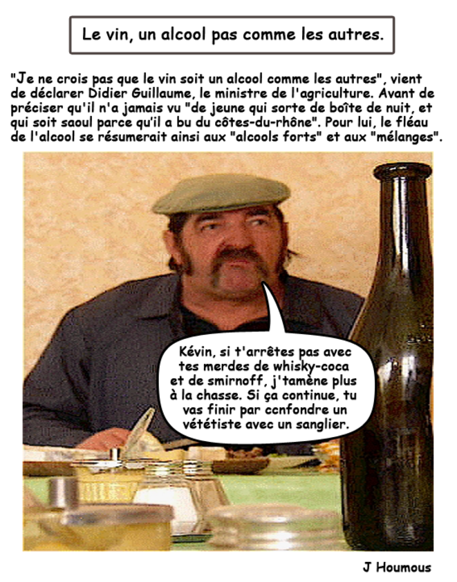Le vin, un alcool pas comme les autres.
