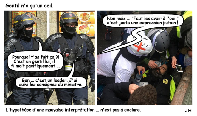 Gentil n'a qu'un oeil