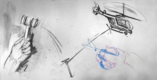 Hélico de police condamné  : 15 ans de rotor