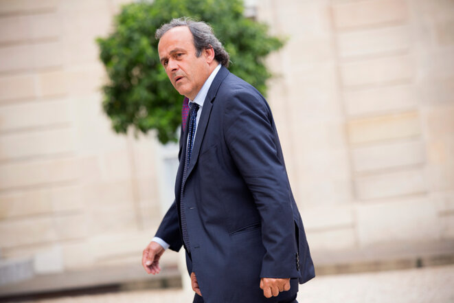 Michel Platini à Paris, en 2014. © Photo Sébastien Calvet /Mediapart