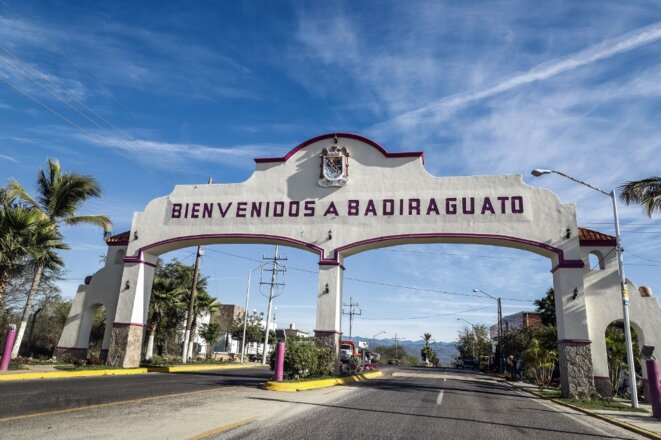 L’entrée de la commune de Badiguarato le 8 février 2019. © Photo Rashide Frias/AFP