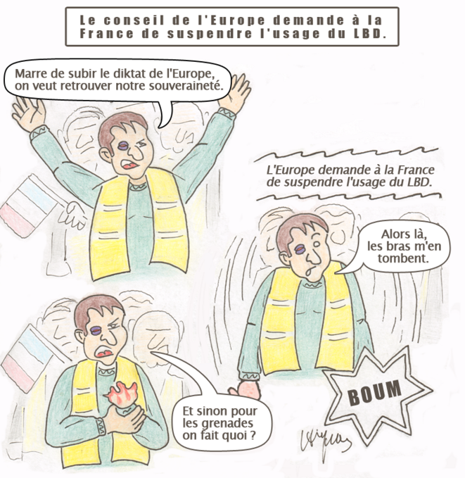 Le conseil de l'Europe demande à la France de suspendre l'usage du LBD.