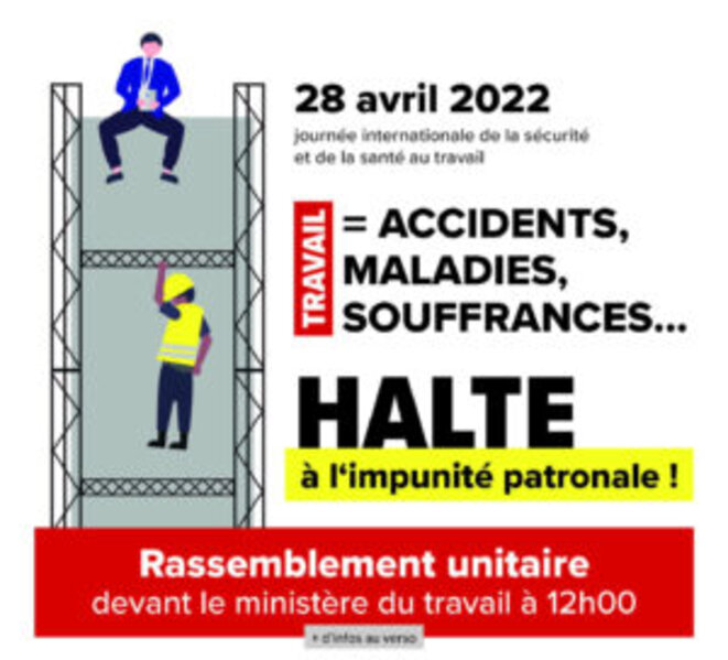 Récit d'un accident du travail parmi d'autres. Se mobiliser le 28 avril.