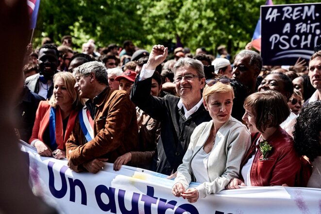 Défilé du 1er-Mai, à Paris. © Photo Antonin Burat / Hans Lucas via AFP