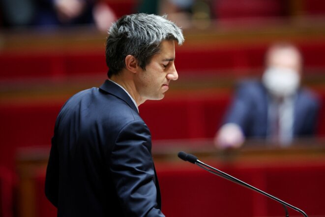 François Ruffin, à l'Assemblée nationale en janvier 2022. © Thomas Coex / AFP