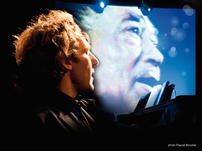 Laurent Mignard (en projection : Duke Ellington) © Pascal Bouclier
