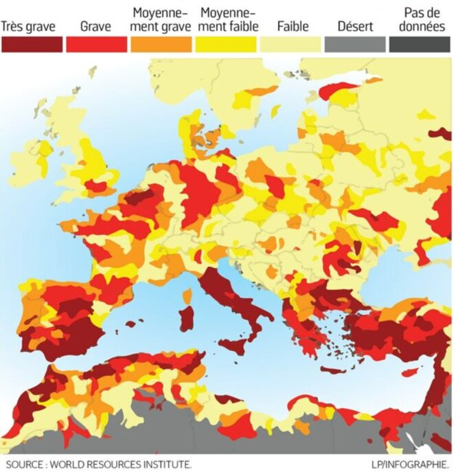 La situation hydrique en Europe n'est pas bonne et la France n'est pas épargnée.