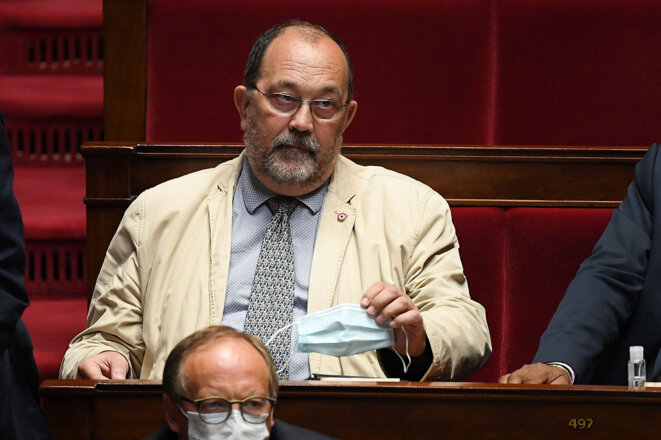 Le député Jérôme Lambert à l’Assemblée nationale en juillet 2020. © Photo Christophe Saidi / Sipa