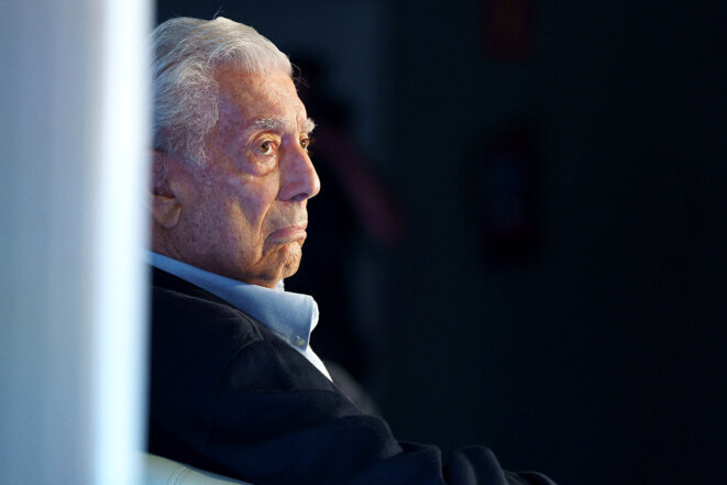 Le prix Nobel de littérature, Mario Vargas Llosa à Madrid, le 13 septembre 2021. Photo Oscar Gonzalez / NurPhoto via AFP.