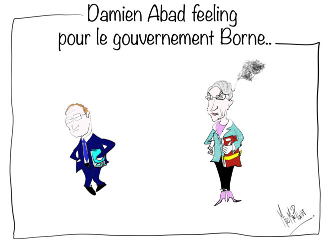 Damien Abad feeling pour le gouvernement Borne