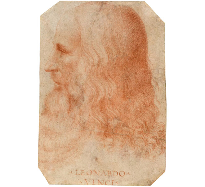 Portrait présumé de Léonard de Vinci, Francesco Melzi, 1515-1517, Windsor, Royal Collection © fr.wikipedia.org