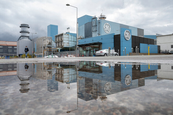 L’usine General Electric de Belfort, le 24 septembre 2020. © Photo Sébastien Bozon / AFP