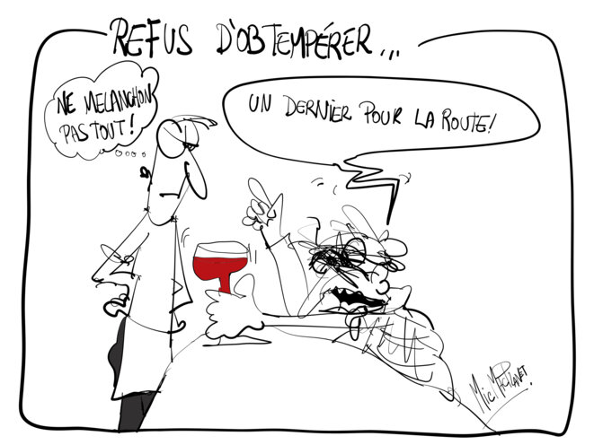 Refus d’obtempérer ne Melanchon pas tous