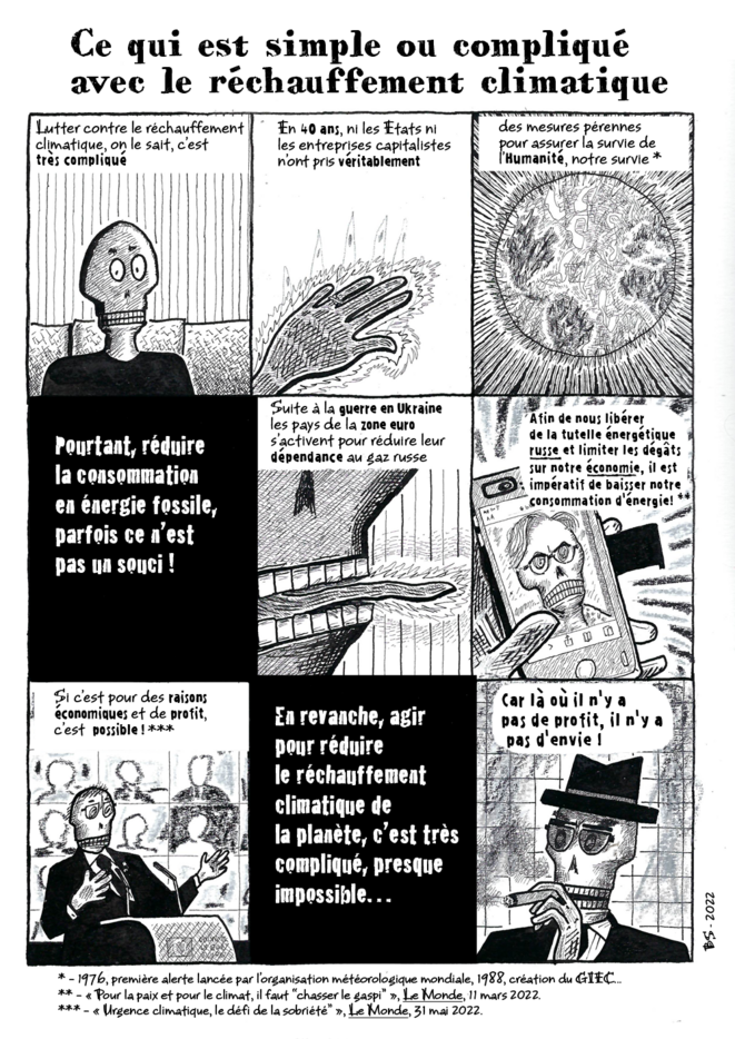 Ce qui est simple ou compliqué avec le réchauffement climatique