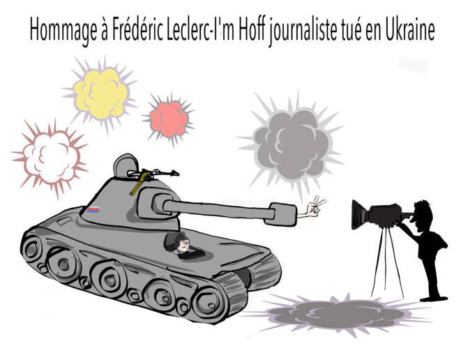 Hommage à Frédéric Leclerc-I’m Hoff journaliste tué en Ukraine