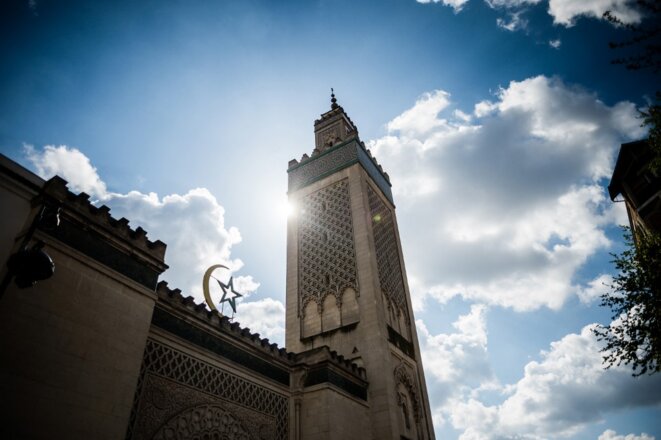 La Grande mosquée de Paris le 12 avril 2021. © Photo Arthur Nicholas Orchard/Hans Lucas /AFP