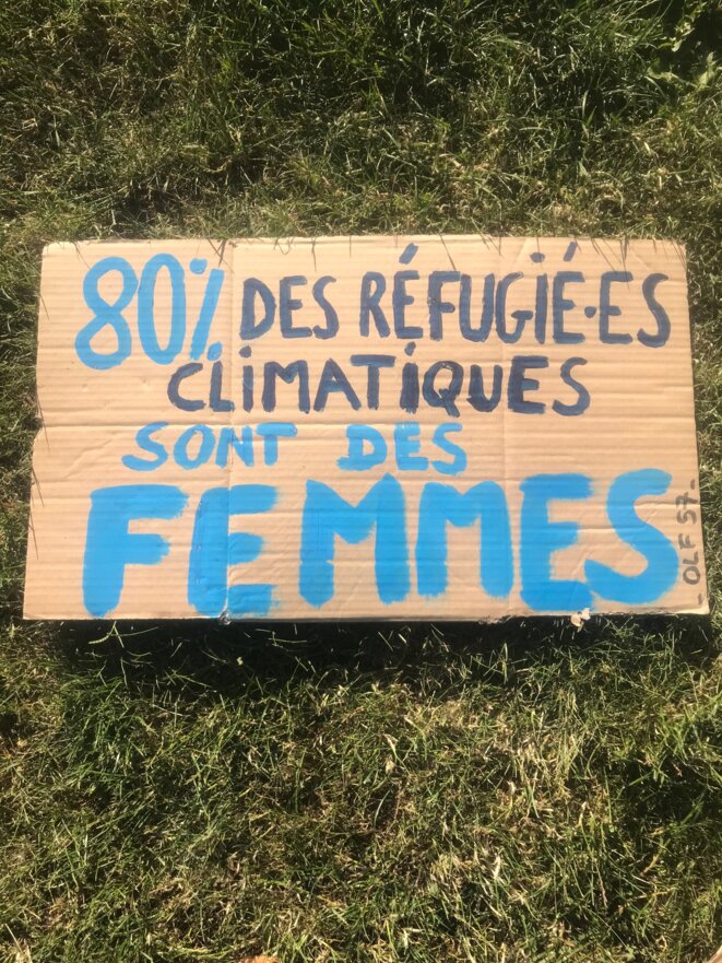 Pancarte d’Osez le Féminisme 57 pour une « Marche pour le vivant » à Metz du 4 juin 2022. Source : Page Facebook de l’association.