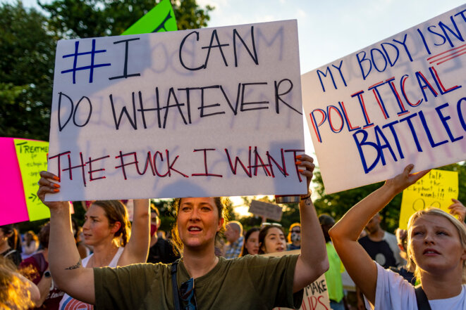 Manifestation pro-avortement, le 25 juin, à Washington. © Tasos Katopodis / Getty Images via AFP