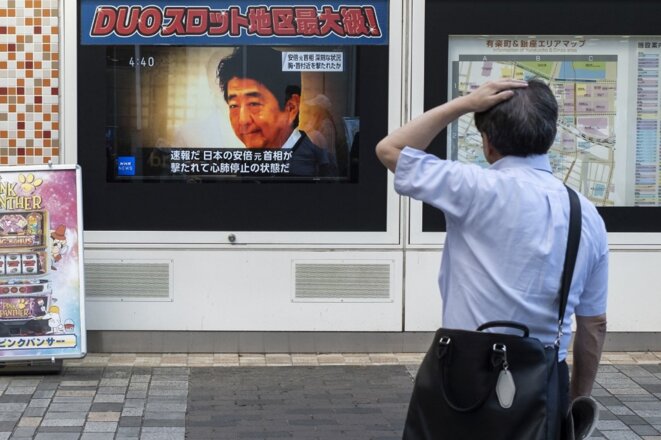 À Tokyo, le 8 juillet 2022. © Photo Charly Triballeau/AFP