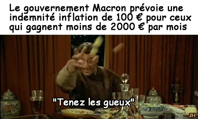 Indemnité inflation de 100 Euros