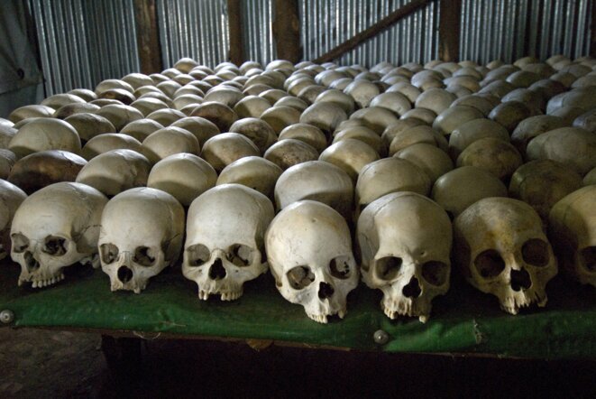 The Bisesero memorial in Rwanda, 2010. © Béatrice Mollaret / Photononstop via AFP
