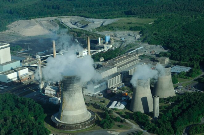 La centrale à charbon de Saint-Avold (Moselle) en 2015. © Photo : Thierry Grun / Only France via AFP