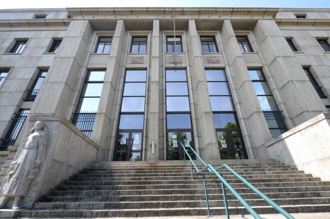 Le tribunal judiciaire de Brest, le 1er juillet 2021. © Photo Jean-François Monier / AFP