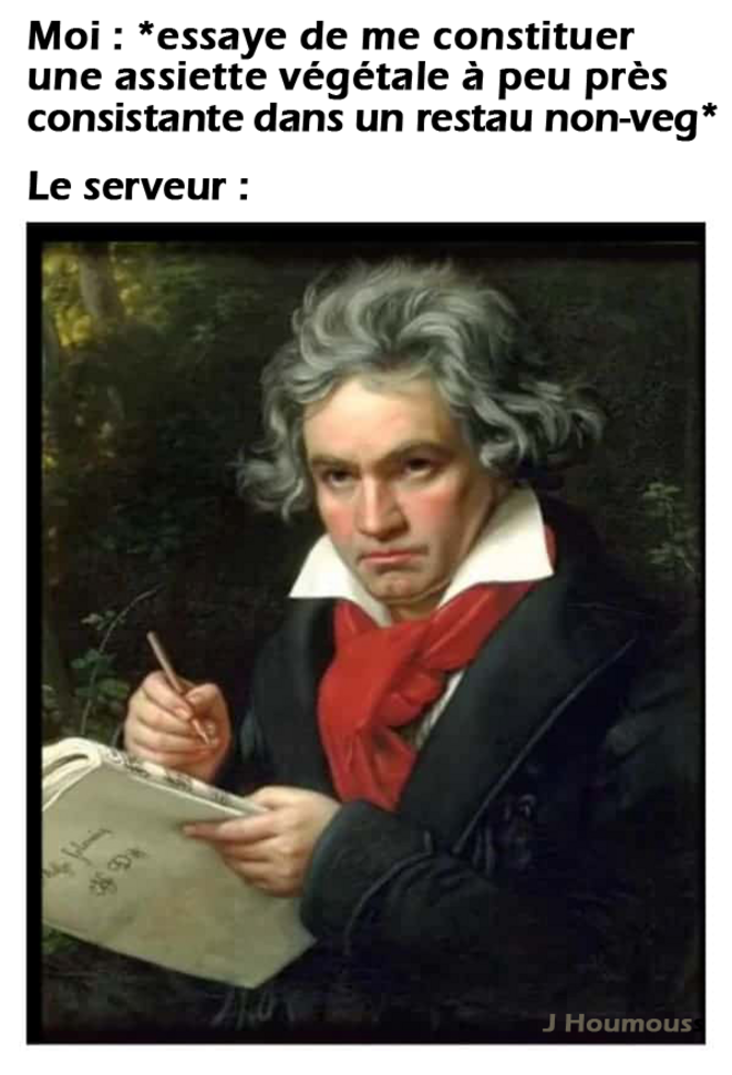 Manger végan dans un restau non-veg