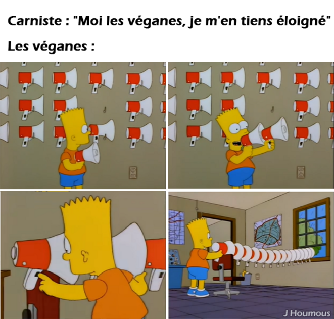 "Moi les véganes, je m'en tiens éloigné"