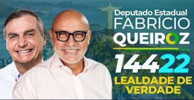 "Vraie loyauté", titre de l'affiche officielle de la candidature législative du policier militaire retraité Fabricio Queiroz. © DR