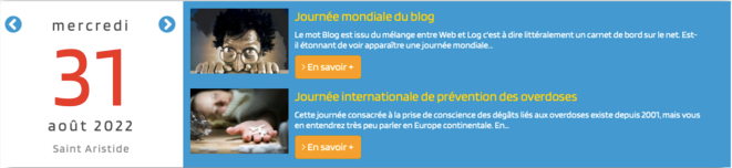 Nous sommes le 31 août