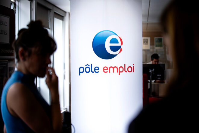 Dans une agence Pôle emploi de Paris, en juin 2022. © Photo Côme Sittler / REA
