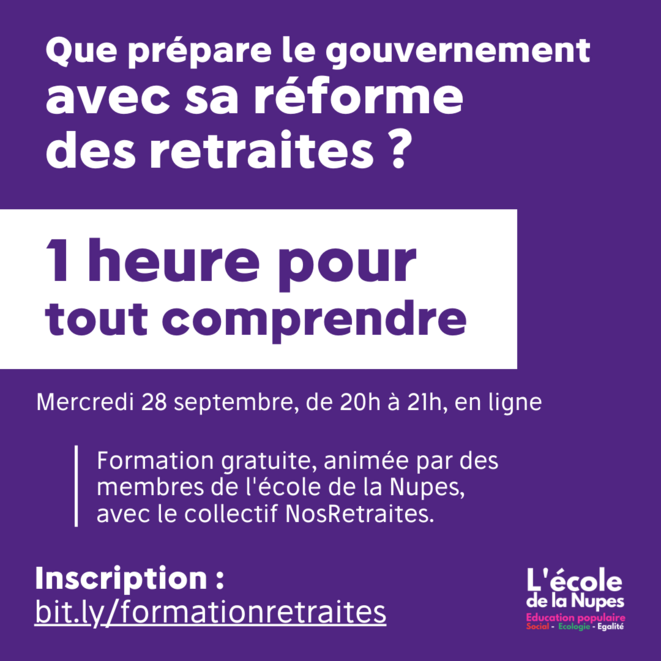 [FORMATION] Comprendre la (future) réforme des retraites