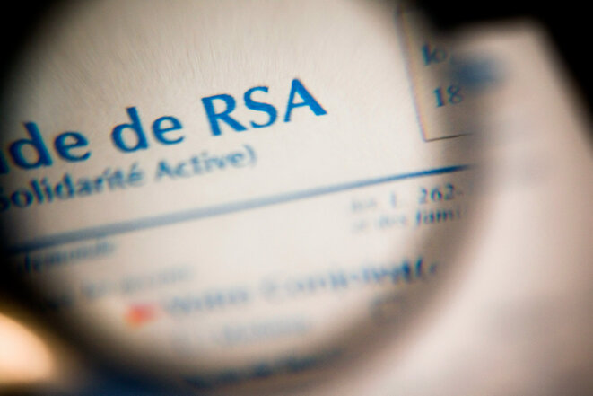 Document fourni par la CAF pour faire une demande de RSA. © Photo Thibaut Durand / Hans Lucas via AFP