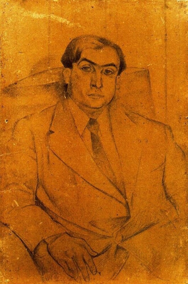 Pierre Reverdy par Juan Gris, 1918