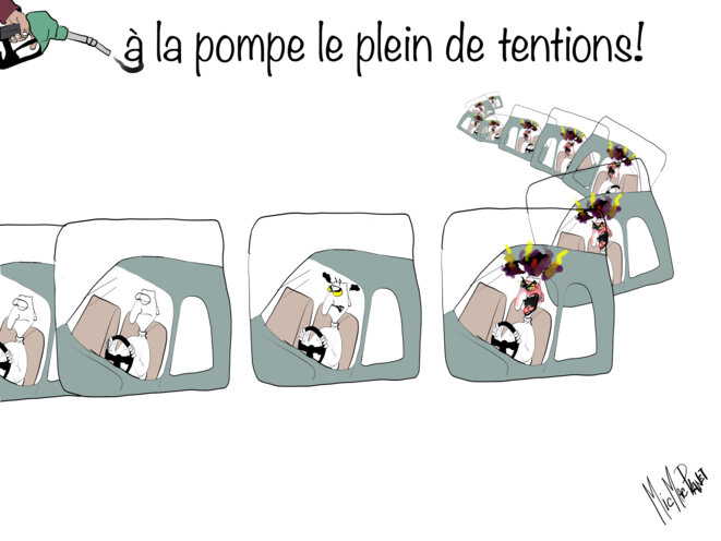 à la pompe le plein de tentions!